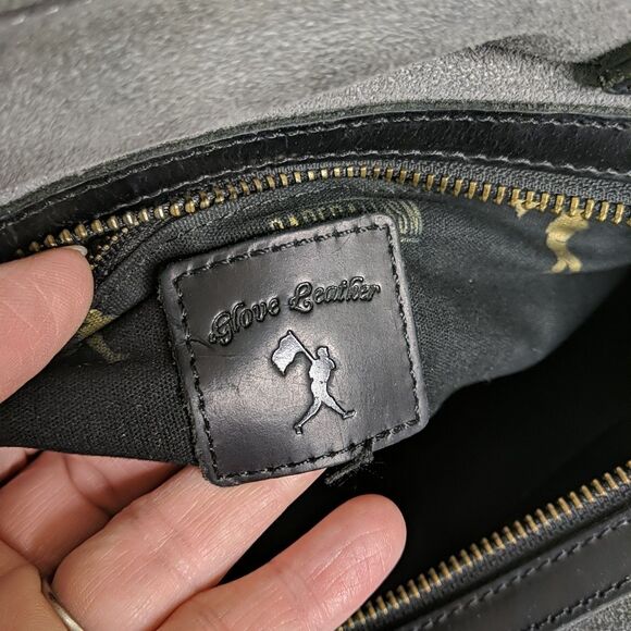 Baseballism Glove Black Leather Purse Shoulder Bag Satchel Structured Luggage - Picture 12 of 13